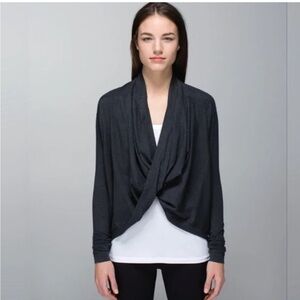 lululemon athletica Black Drape Sweater